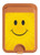 S1146 Yellow Sun Smile Magnetic Card Holder Wallet Stand with MagSafe for iPhone 16 15 14 13 Pro Max