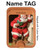 S1417 Santa Claus Merry Xmas Magnetic Card Holder Wallet Stand with MagSafe for iPhone 16 15 14 13 Pro Max