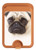 S1852 Pug Dog Magnetic Card Holder Wallet Stand with MagSafe for iPhone 16 15 14 13 Pro Max