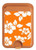 S2245 Hawaiian Hibiscus Orange Pattern Magnetic Card Holder Wallet Stand with MagSafe for iPhone 16 15 14 13 Pro Max