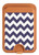 S2345 Navy Blue Shavron Zig Zag Pattern Magnetic Card Holder Wallet Stand with MagSafe for iPhone 16 15 14 13 Pro Max