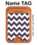 S2345 Navy Blue Shavron Zig Zag Pattern Magnetic Card Holder Wallet Stand with MagSafe for iPhone 16 15 14 13 Pro Max