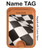 S2408 Checkered Winner Flag Magnetic Card Holder Wallet Stand with MagSafe for iPhone 16 15 14 13 Pro Max