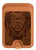 S2529 Leo Zodiac Tattoo Brown Graphic Print Magnetic Card Holder Wallet Stand with MagSafe for iPhone 16 15 14 13 Pro Max
