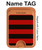 S2638 Black and Red Striped Magnetic Card Holder Wallet Stand with MagSafe for iPhone 16 15 14 13 Pro Max