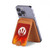 S2803 Fire Red Devil Spear Symbol Magnetic Card Holder Wallet Stand with MagSafe for iPhone 16 15 14 13 Pro Max