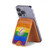 S2899 Rainbow LGBT Gay Pride Flag Magnetic Card Holder Wallet Stand with MagSafe for iPhone 16 15 14 13 Pro Max
