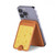S2913 Cheese Texture Magnetic Card Holder Wallet Stand with MagSafe for iPhone 16 15 14 13 Pro Max