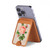 S3079 Vintage Pink Rose Magnetic Card Holder Wallet Stand with MagSafe for iPhone 16 15 14 13 Pro Max