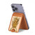 S3490 Gold Pineapple Magnetic Card Holder Wallet Stand with MagSafe for iPhone 16 15 14 13 Pro Max