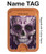S3582 Purple Sugar Skull Magnetic Card Holder Wallet Stand with MagSafe for iPhone 16 15 14 13 Pro Max