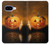 S1083 Pumpkin Spider Candles Halloween Case For Google Pixel 9a