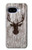 S2505 Reindeer Head Old Wood Texture Graphic Case For Google Pixel 9a