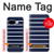 S2767 Navy White Striped Case For Google Pixel 9a