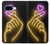 S3512 Cute Mini Heart Neon Graphic Case For Google Pixel 9a