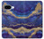 S3906 Navy Blue Purple Marble Case For Google Pixel 9a