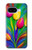 S3926 Colorful Tulip Oil Painting Case For Google Pixel 9a