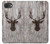 S2505 Reindeer Head Old Wood Texture Graphic Case For iPhone 16e, 17e