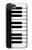 S3078 Black and White Piano Keyboard Case For iPhone 16e