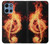 S0493 Music Note Burn Case For Motorola Moto G 5G (2025)