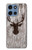 S2505 Reindeer Head Old Wood Texture Graphic Case For Motorola Moto G 5G (2025)