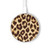 S2204 Leopard Pattern Graphic Printed Wireless Charger Pad 15W Type-C iPhone Android LED Light Charging Station