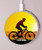S2385 Bicycle Bike Sunset Wireless Charger Pad 15W Type-C iPhone Android LED Light Charging Station