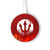 S2803 Fire Red Devil Spear Symbol Wireless Charger Pad 15W Type-C iPhone Android LED Light Charging Station
