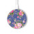 S3265 Vintage Flower Pattern Wireless Charger Pad 15W Type-C iPhone Android LED Light Charging Station
