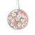 S3688 Floral Flower Art Pattern Wireless Charger Pad 15W Type-C iPhone Android LED Light Charging Station