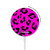 S1850 Pink Leopard Pattern Magnetic Wireless Charger Pad with MagSafe 15W for iPhone 16 15 14 13 12