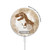 S2372 T-Rex Jurassic Fossil Magnetic Wireless Charger Pad with MagSafe 15W for iPhone 16 15 14 13 12