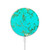 S2377 Turquoise Gemstone Texture Graphic Printed Magnetic Wireless Charger Pad with MagSafe 15W for iPhone 16 15 14 13 12