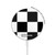 S2492 Black and White Check Magnetic Wireless Charger Pad with MagSafe 15W for iPhone 16 15 14 13 12