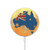 S2494 Australia Flag Map Rock Texture Magnetic Wireless Charger Pad with MagSafe 15W for iPhone 16 15 14 13 12