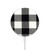 S2842 Black and White Buffalo Check Pattern Magnetic Wireless Charger Pad with MagSafe 15W for iPhone 16 15 14 13 12