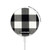 S2842 Black and White Buffalo Check Pattern Magnetic Wireless Charger Pad with MagSafe 15W for iPhone 16 15 14 13 12