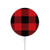 S2931 Red Buffalo Check Pattern Magnetic Wireless Charger Pad with MagSafe 15W for iPhone 16 15 14 13 12