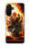 S0863 Hell Fire Skull Case For Samsung Galaxy A26