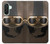 S2645 Vintage Brown Goggles Motorcycle Helmet Case For Samsung Galaxy A26