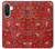 S3354 Red Classic Bandana Case For Samsung Galaxy A26