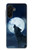 S3693 Grim White Wolf Full Moon Case For Samsung Galaxy A26