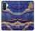 S3906 Navy Blue Purple Marble Case For Samsung Galaxy A26