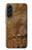 S3456 Vintage Paper Clock Steampunk Case For Samsung Galaxy A56