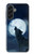 S3693 Grim White Wolf Full Moon Case For Samsung Galaxy A56
