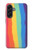 S3799 Cute Vertical Watercolor Rainbow Case For Samsung Galaxy A56