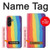 S3799 Cute Vertical Watercolor Rainbow Case For Samsung Galaxy A56