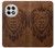S2529 Leo Zodiac Tattoo Brown Graphic Print Case For OnePlus 13R