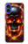 S3986 Fire Skull Case For iPhone 16
