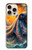 S4003 Oil Color Painting Giant Octopus Case For iPhone 16 pro
